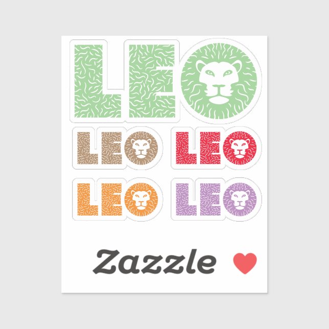 Sticker Leo (Feuille)