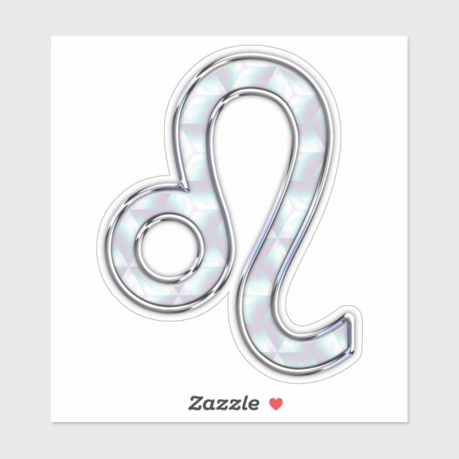 Sticker Leo Zodiac Connexion Pastels Style Nacre Imprimer (Feuille)
