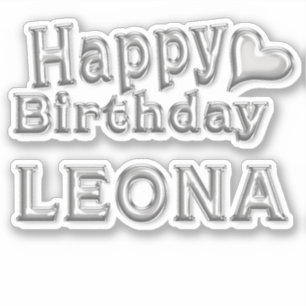 Sticker Leona Happy Birthday