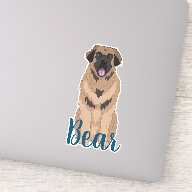 Sticker Leonberger personnalisé (Détail)