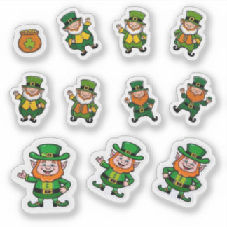 Sticker Leprechauns