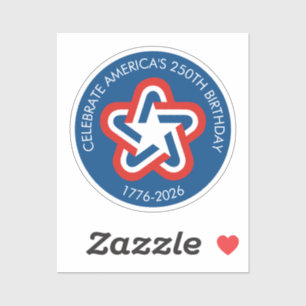 Sticker Les 250 ans d'Amérique - 1776-2026 Vintage Star