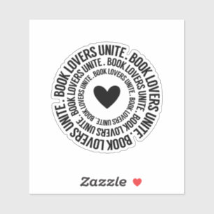 Sticker Les amateurs de livres s'unissent