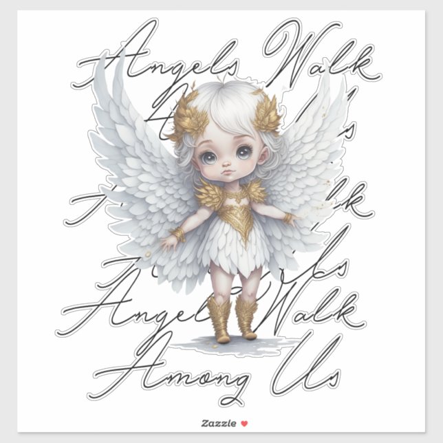 Sticker Les anges marchent parmi nous (Feuille)
