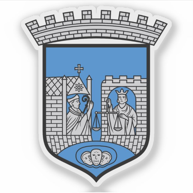 Sticker Les armoiries de Trondheim (Devant)