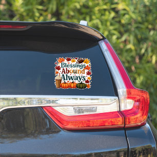 Sticker Les Bénédictions Abondent Toujours Design Automne