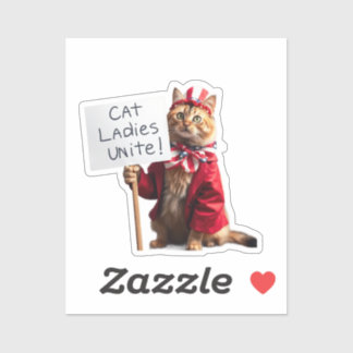 Sticker Les chats Dames Unite Kamala Harris pour le présid