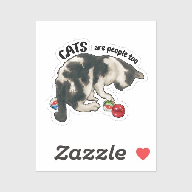 Sticker LES CHATS SONT DES GENS comme les autres, oeuvre d (Feuille)