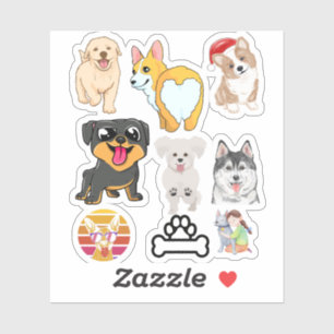STICKER LES CHIENS AIMENT