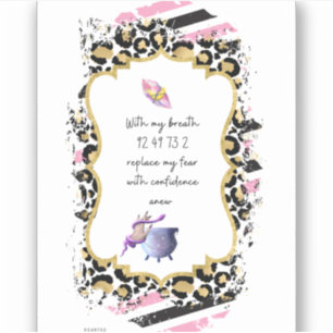 Sticker Les chiffres de Grabovoi pour la liberté de la peu