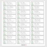 Sticker Les clients de cactus Watercolor s'adressent. Étiq<br><div class="desc">Aquarelle cactus adresse d'expédition autocollant pour chaque invité.</div>