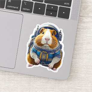 Sticker Les Cochons de Guinée dans l'espace ! Astronaute d