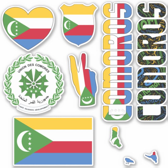 Sticker Les Comores Extraordinaires forment des symboles n (Devant)