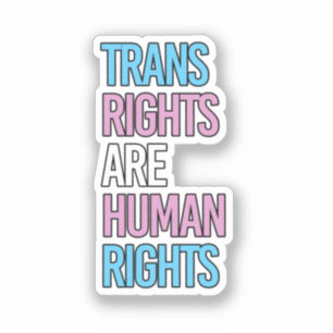 Sticker Les droits des personnes trans sont des droits de