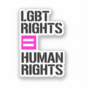 Sticker Les droits LGBT égalent les droits de l'homme