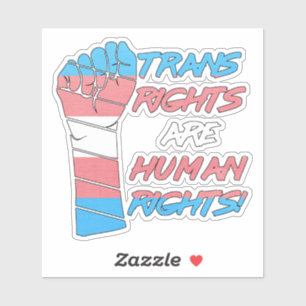 Sticker Les droits trans sont des droits humains