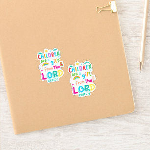Sticker Les enfants sont un cadeau du Seigneur" Custom-Cut