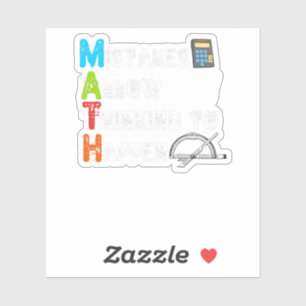 Sticker Les Erreurs Permettent De Penser À Se Produire - M