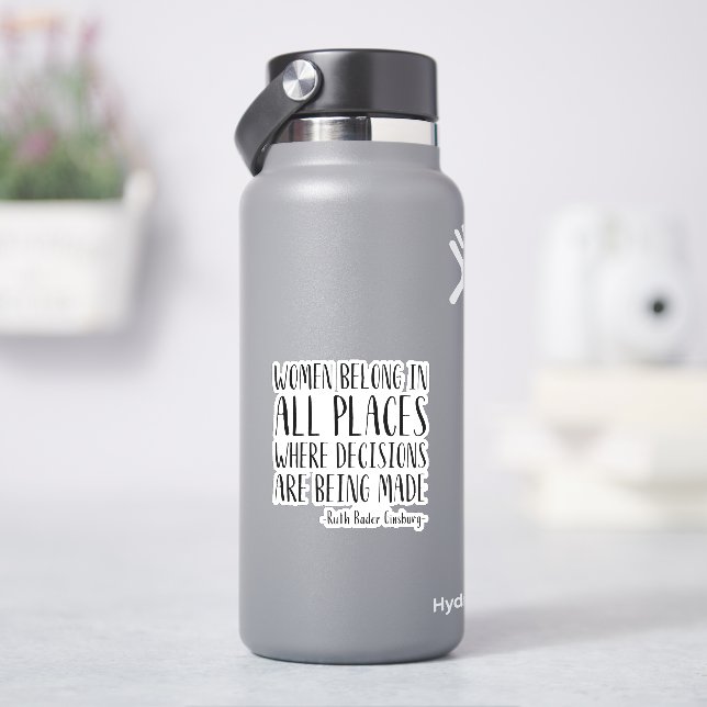 Sticker Les Femmes Appartiennent À Tous Les Endroits Où Le (HydroFlask)