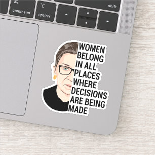 Sticker Les femmes appartiennent à tous les endroits où le