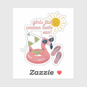 Sticker Les Filles Veux Juste Avoir Le Soleil - Vibes D'Ét