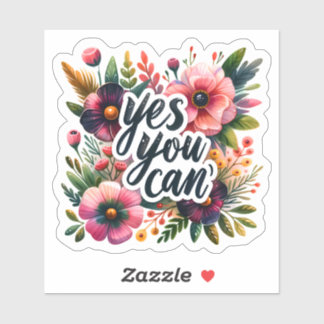 Sticker Les fleurs inspirent la croyance en le potentiel