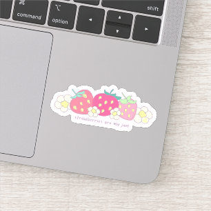 Sticker Les fraises sont ma confiture - mignonne, Punny, e