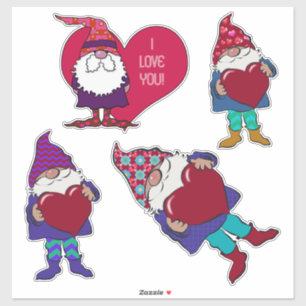 Sticker Les Gnomes de Valentine   Je T'Aime !