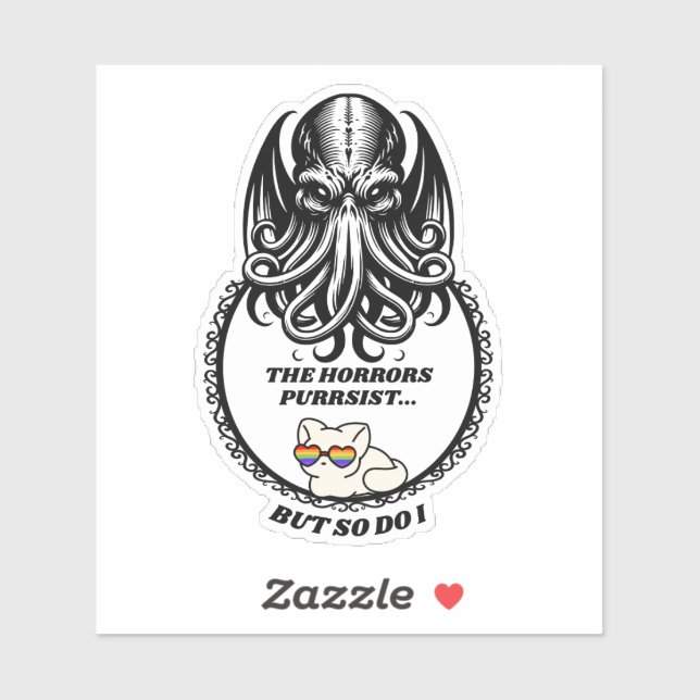 Sticker Les horreurs PURRsist (Feuille)