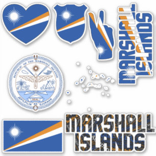 Sticker Les îles Marshall Extraordinaires Formes nationale
