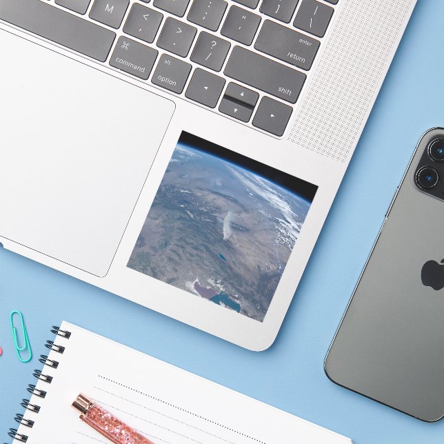 Sticker Les Incendies Sauvages Dans L'Ouest Et Le Sud-Oues (Ordinateur portable avec iPhone)