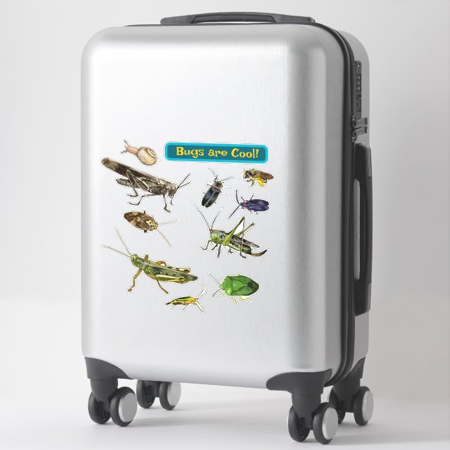 Sticker Les insectes sont cool ! Insectes (Sur valise)