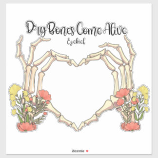 Sticker Les os Sec Viennent Vivre Ezekiel Inspiration chré