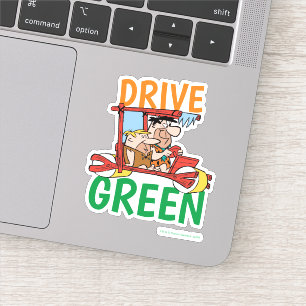 Sticker Les Pierrafeu   Fred & Barney - Drive Green