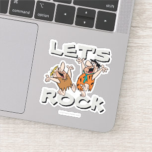 Sticker Les Pierrafeu   Fred & Barney - Let's Rock