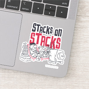 Sticker Les Pierrafeu   Fred & Barney - Stacks on Stacks