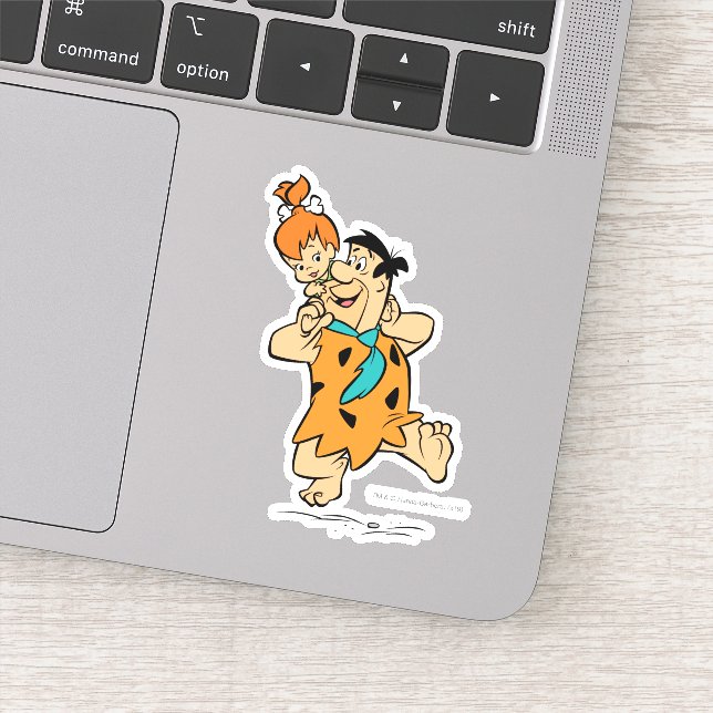 Sticker Les Pierrafeu | Fred & Pebbles Flintstone (Détail)