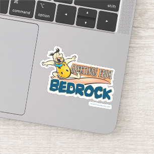 Sticker Les Pierrafeu   Fred - Salutations De Bedrock