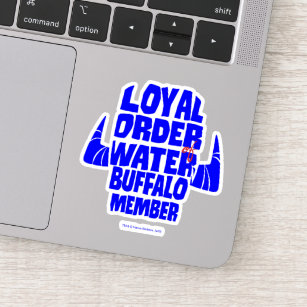 Sticker Les Pierrafeu   Loyal Order Water Buffalo Membre