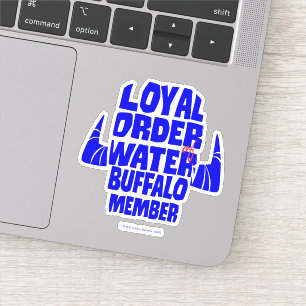 Sticker Les Pierrafeu  Membre Loyal Order Water Buffalo