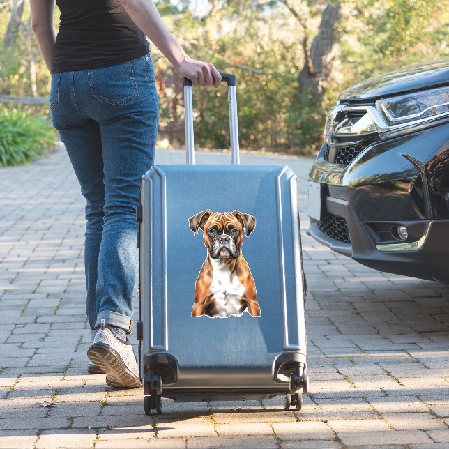 Sticker Les potes de boxer les mignons dessins pour chien  (Valise Insitu)