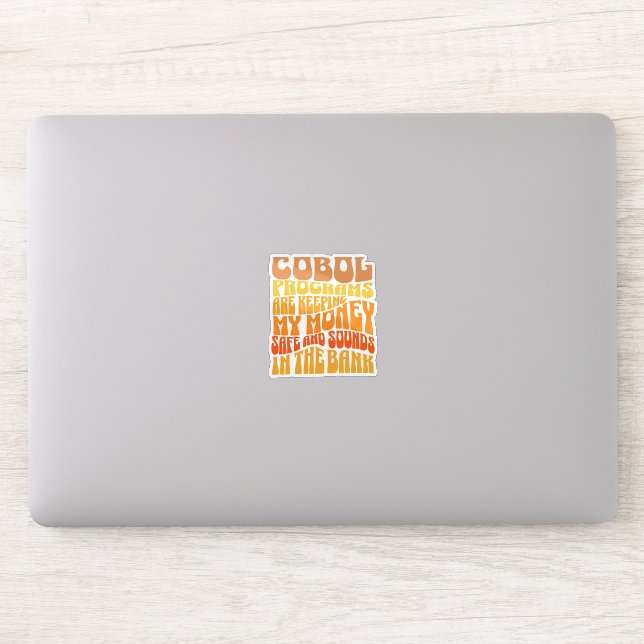 Sticker Les programmes Cobol sont dans l'autocollant d'ent (Ordinateur)