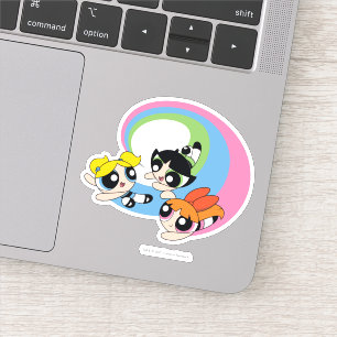 Sticker Les Puissantes Filles Volent Dans Le Ciel