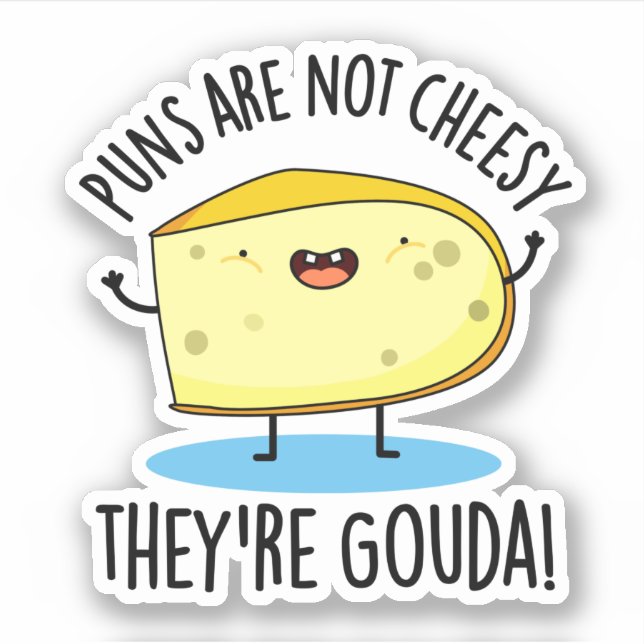 Sticker Les Puns ne sont pas fromages Le Pun de Fromage 'r (Devant)