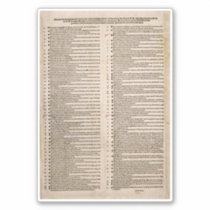 Sticker Les Quatre-vingt-quinze thèmes (Martin Luther)