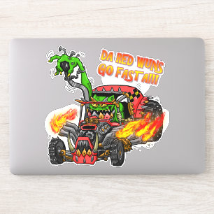 Sticker Les Rouges Vont Plus Vite Ork Buggie