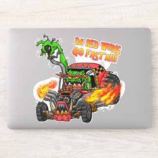 Sticker Les Rouges Vont Plus Vite Ork Buggie