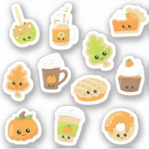 Sticker Les Soins Savoureux De Belle Automne   Halloween