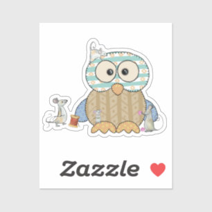 Sticker Les souris coulent des hiboux