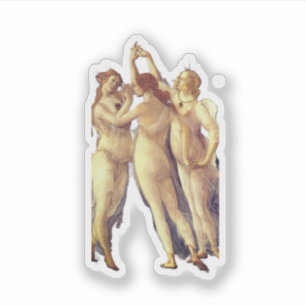 Sticker Les Trois Grâces - détail, Le Printemps de Boticel